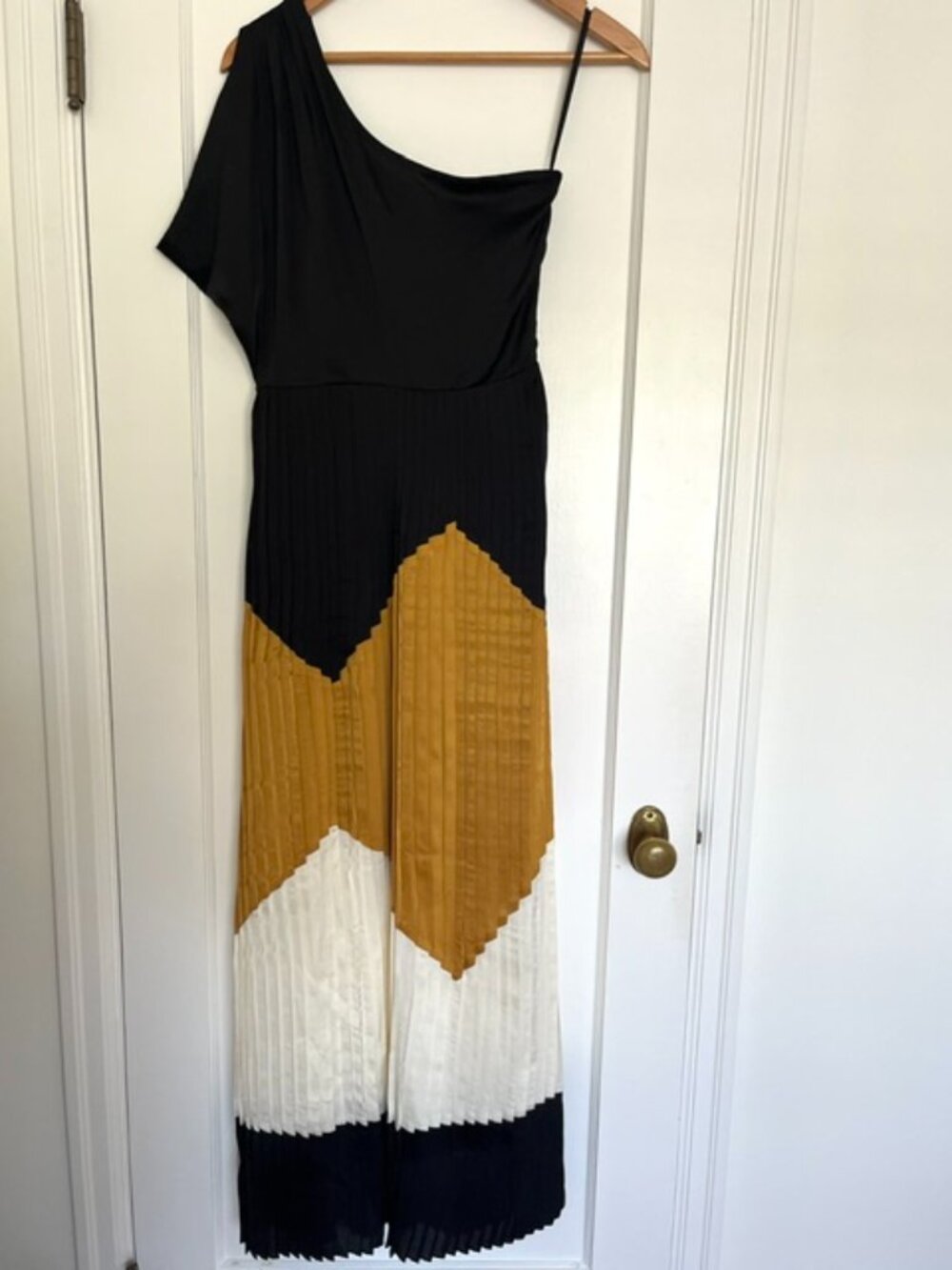 Line & Dot Maxi Cocktail Evening Dress | Size Small